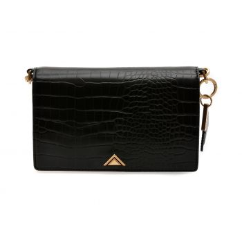 Geanta ALDO neagra, LILYTH 006, din piele ecologica