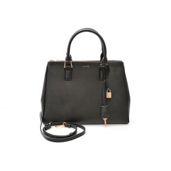 Geanta ALDO neagra, NANEVER 001, din piele ecologica