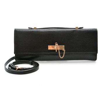 Geanta ALDO neagra, ROUX 001, din piele ecologica