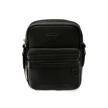 Geanta ALDO neagra, WEIZER 007, din piele ecologica