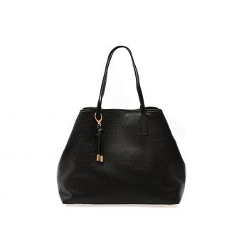 Geanta CALL IT SPRING neagra, LOOKOUT 001, din piele ecologica de firma originala