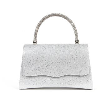 Geanta de mana argintie Feris