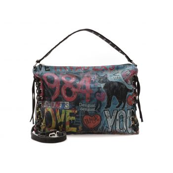 Geanta DESIGUAL multicolor, WAXD23, din material textil