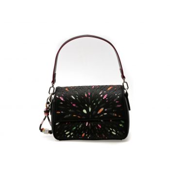 Geanta DESIGUAL neagra, SAXP90, din piele ecologica
