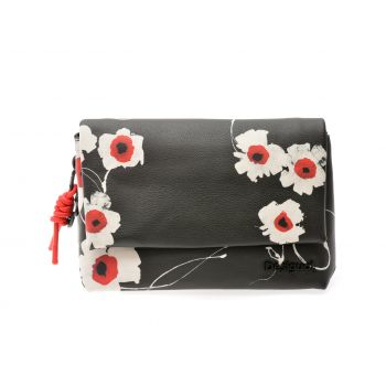 Geanta DESIGUAL neagra, SAXPA3, din piele ecologica