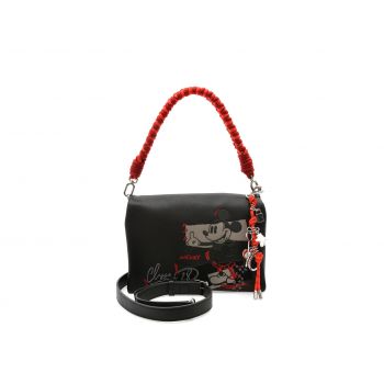 Geanta DESIGUAL neagra, WAXP19, din piele ecologica