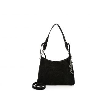 Geanta DESIGUAL neagra, WAXP40, din piele ecologica