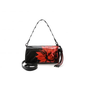 Geanta DESIGUAL neagra, WAXP90, din piele ecologica