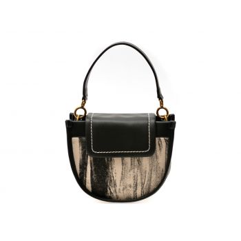 Geanta EPICA alb-negru, 1841, din material textil