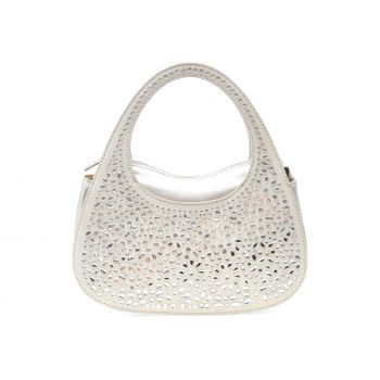 Geanta EPICA argintie, 2662, din piele ecologica