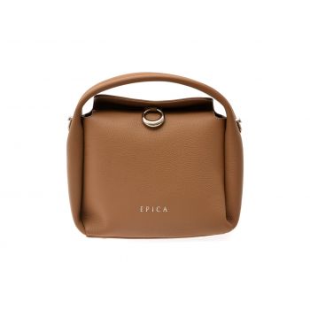 Geanta EPICA maro, 203901, din piele naturala