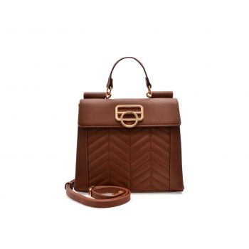 Geanta EPICA maro, 23616, din piele ecologica