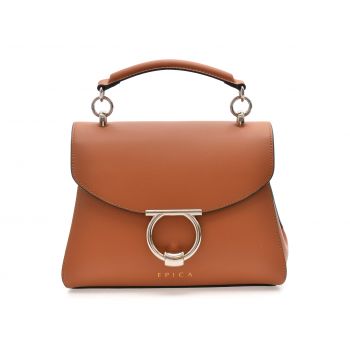Geanta EPICA maro, 302, din piele naturala