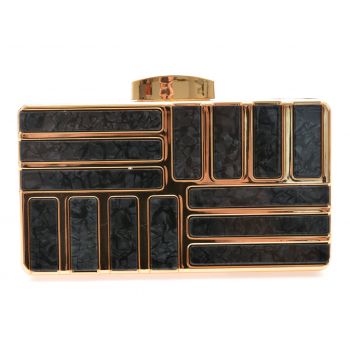 Geanta EPICA neagra, 133, din metal