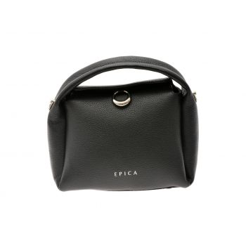 Geanta EPICA neagra, 203901, din piele naturala