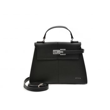Geanta EPICA neagra, 587, din piele ecologica