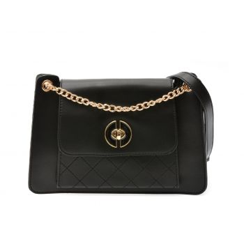 Geanta EPICA neagra, 6, din piele ecologica