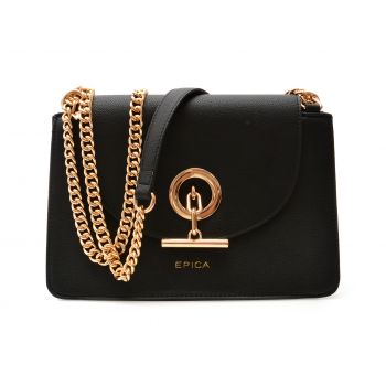 Geanta EPICA neagra, 7011, din piele ecologica