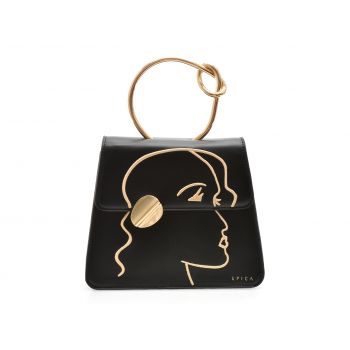 Geanta EPICA neagra, 779, din piele ecologica