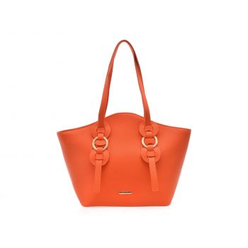 Geanta EPICA portocalie, 310, din piele ecologica de firma originala