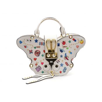 Geanta GRYXX alba, 2642, din piele ecologica