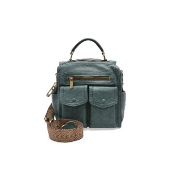 Geanta GRYXX albastra, 7627, din piele ecologica