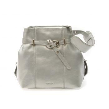 Geanta GRYXX argintie, 17, din piele ecologica