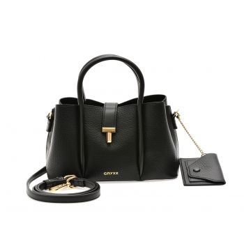 Geanta GRYXX neagra, 1273, din piele ecologica