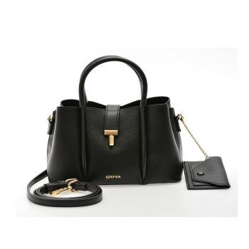 Geanta GRYXX neagra, 1273, din piele ecologica