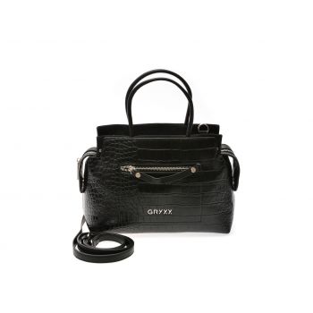 Geanta GRYXX neagra, 2740, din piele ecologica