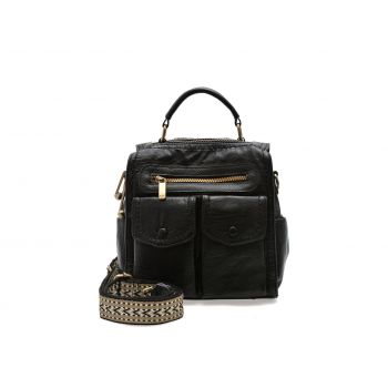 Geanta GRYXX neagra, 7627, din piele ecologica