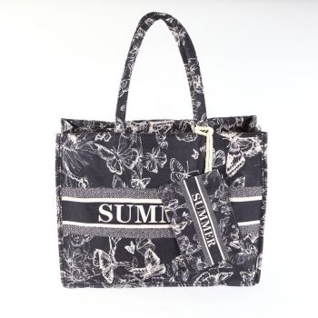 Geanta neagra de plaja Syra