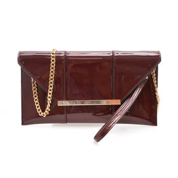 Geanta plic ALDO visinie, FEILLE 600, din piele ecologica lacuita