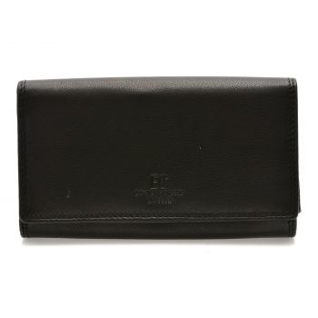 Portofel COVERI negru, EC70230, din piele naturala