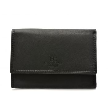 Portofel COVERI negru, EC70331, din piele naturala