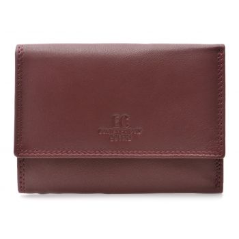 Portofel COVERI visiniu, EC70331, din piele naturala