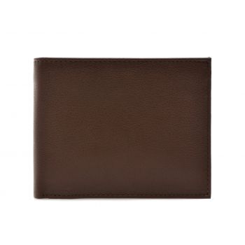 Portofel maro, 11008, din piele naturala