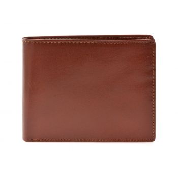 Portofel maro, 4450, din piele naturala
