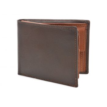 Portofel maro, OB4451, din piele naturala