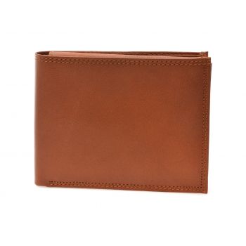 Portofel maro, OP8411, din piele naturala