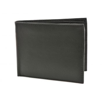 Portofel negru, 11009, din piele naturala