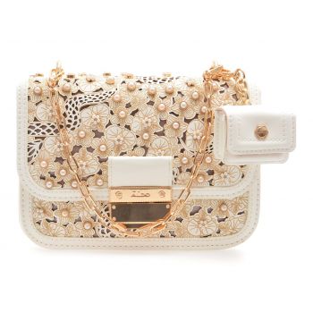 Poseta ALDO alba, KAILEIGH 110, din piele ecologica