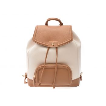 Rucsac CALL IT SPRING alb, MAZE 230, din piele ecologica