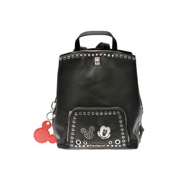 Rucsac DESIGUAL negru, SAKP06, din piele ecologica