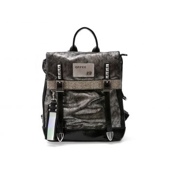 Rucsac GRYXX negru, 64144, din piele ecologica