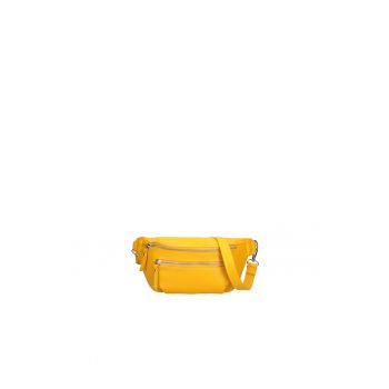 Borseta de piele cu etui detasabil - Galben