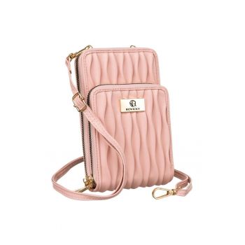 Etui din piele ecologica cu imprimeu floral