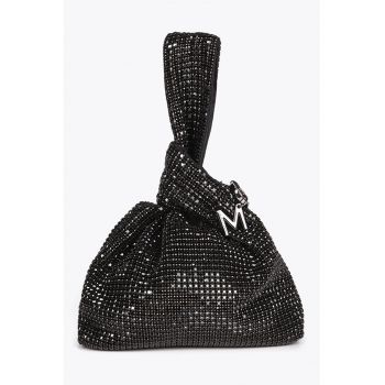 Geanta bucket cu strasuri