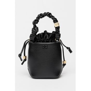 Geanta bucket de piele cu bareta aditionala Bou