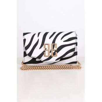 Geanta crossbody cu animal print